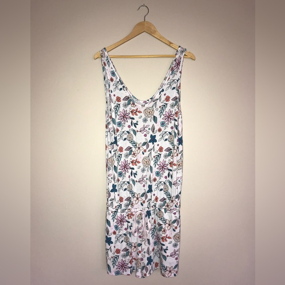 NWOT XHILARATION Floral Romper Sleepwear Loungewear PJs Size Medium - Picture 2 of 15